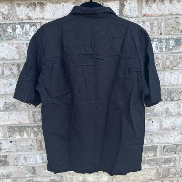 Monte Carlo Men’s Linen Blend Short Sleeve Button Up Shirt Medium - Picture 2 of 9